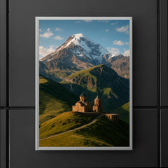 Gergeti Trinity Church and Mount Kazbek Georgia poster 5