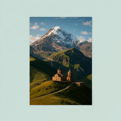 Gergeti Trinity Church and Mount Kazbek Georgia poster 8