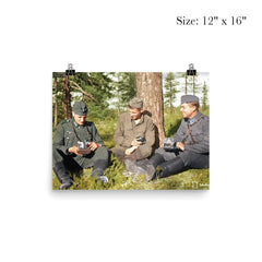 German Soldier, Soviet POW, and Finnish Soldier in Karelia, Finland, 1941 poster 3
