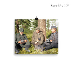 German Soldier, Soviet POW, and Finnish Soldier in Karelia, Finland, 1941 poster 4