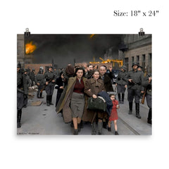 German Soldiers Leading Jewish Civilians Out of the Warsaw Ghetto, April 19, 1944 poster 5