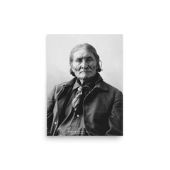 Geronimo poster on a plain backdrop in size 12"x16".