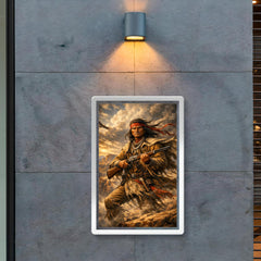 Geronimo rifle and cliffside wind poster 2