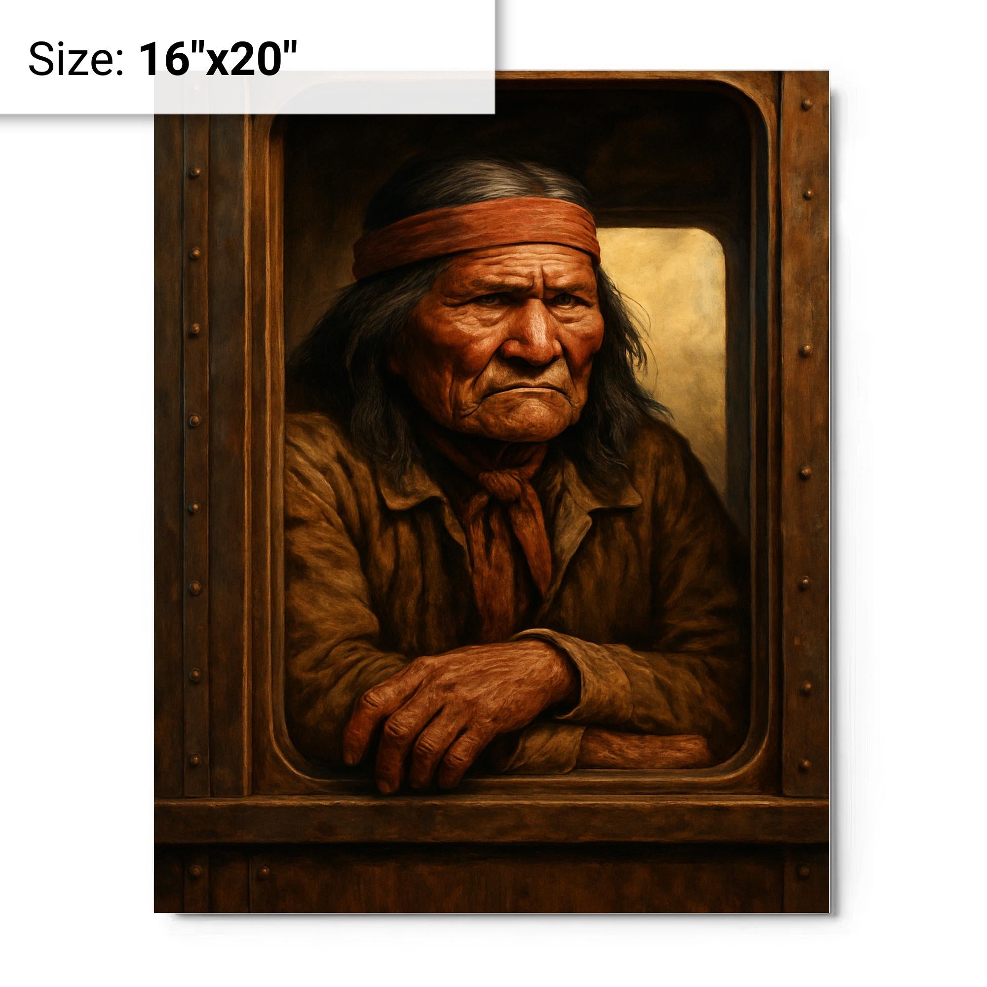 Geronimo Train Window Metal Print Wall Art – Noveltees