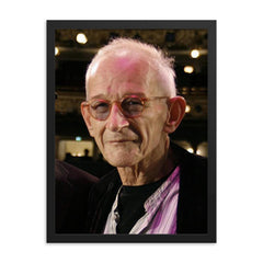 Gert Jonke framed print on a plain backdrop in size 18"x24".