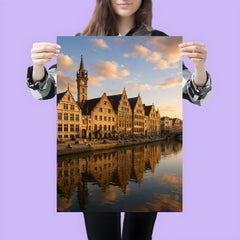 Ghent's Graslei and Korenlei Belgium poster 3