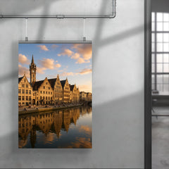 Ghent's Graslei and Korenlei Belgium poster 4