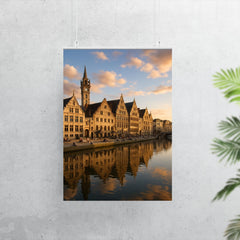Ghent's Graslei and Korenlei Belgium poster 7