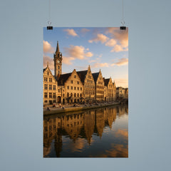 Ghent's Graslei and Korenlei Belgium poster 9