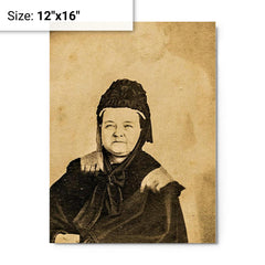 Ghost of Abraham Lincoln metal print on a plain backdrop in size 12"x16".