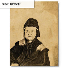 Ghost of Abraham Lincoln metal print on a plain backdrop in size 18"x24".