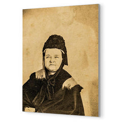 Ghost of Abraham Lincoln metal print mockup