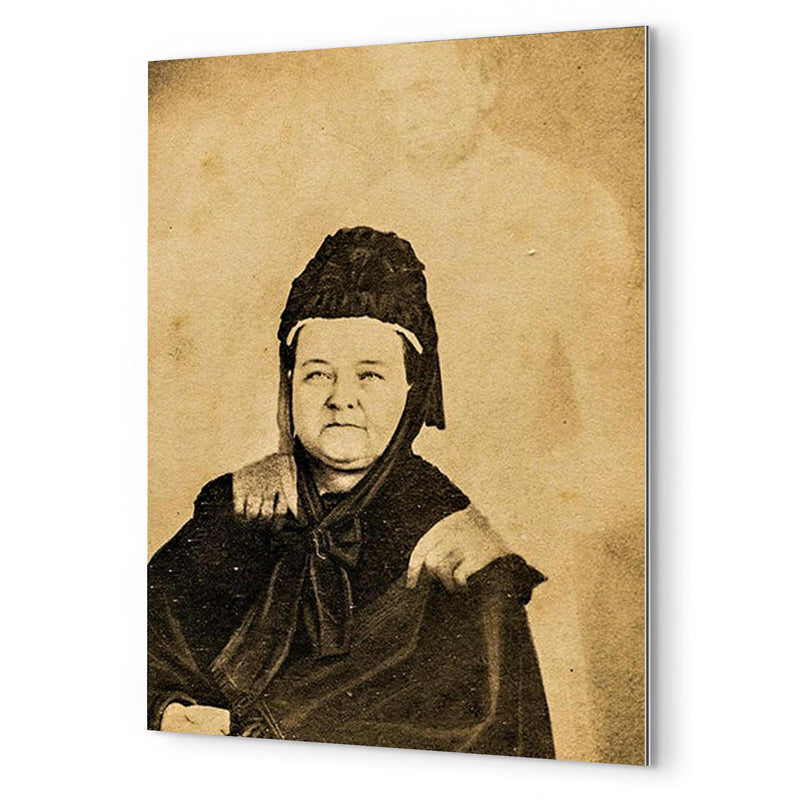 Ghost of Abraham Lincoln metal print mockup