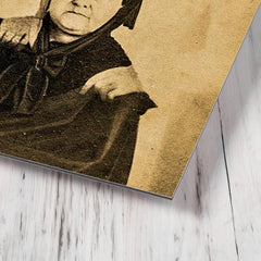 Ghost of Abraham Lincoln metal print mockup