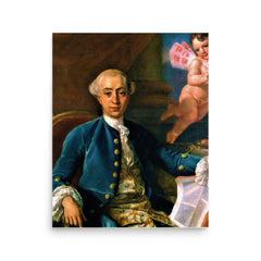 Giacomo Casanova poster on a plain backdrop in size 16"x20".