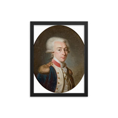 Gilbert Lafayette framed print on a plain backdrop in size 12"x16".