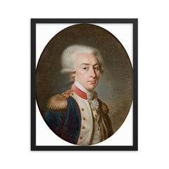 Gilbert Lafayette framed print on a plain backdrop in size 16"x20".