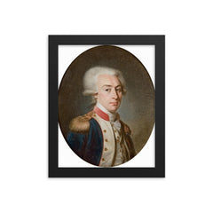 Gilbert Lafayette framed print on a plain backdrop in size 8"x10".