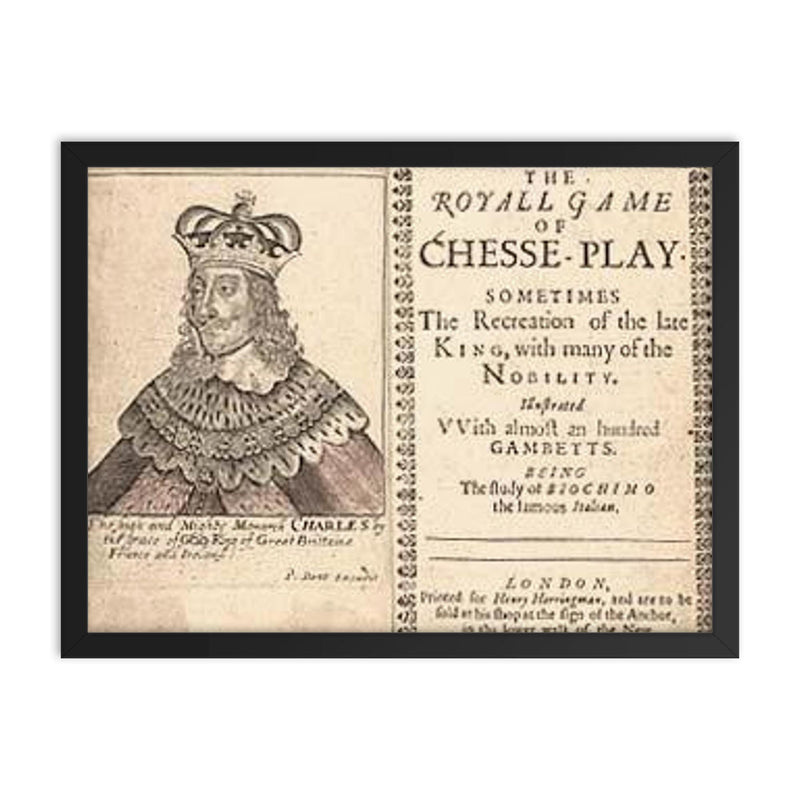 Gioachino Greco framed print on a plain backdrop in size 18