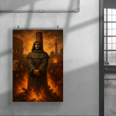 Giordano Bruno before the Roman pyre poster 4