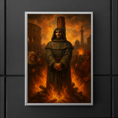 Giordano Bruno before the Roman pyre poster 5