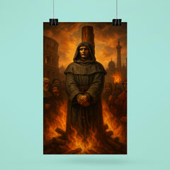 Giordano Bruno before the Roman pyre poster 6