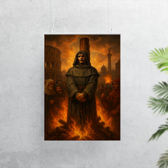 Giordano Bruno before the Roman pyre poster 7