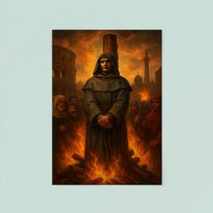 Giordano Bruno before the Roman pyre poster 8