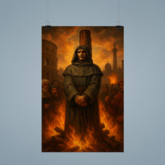 Giordano Bruno before the Roman pyre poster 9