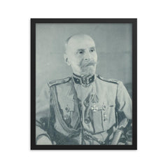 Giorgi Kvinitadze framed print on a plain backdrop in size 16"x20".