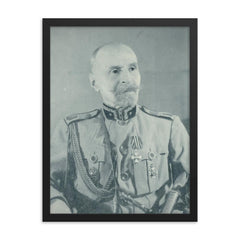 Giorgi Kvinitadze framed print on a plain backdrop in size 18"x24".