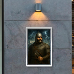 Giorgi Saakadze in chainmail beneath Caucasus thunder poster 2
