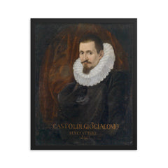 Giovanni Giacomo Gastoldi framed print on a plain backdrop in size 16"x20".