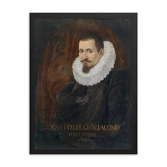 Giovanni Giacomo Gastoldi framed print on a plain backdrop in size 18"x24".