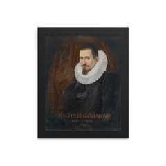 Giovanni Giacomo Gastoldi framed print on a plain backdrop in size 8"x10".