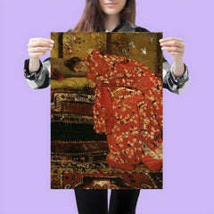 Girl in a Red Kimono by George Hendrik Breitner, 1893-95 poster 3