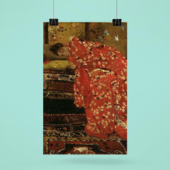 Girl in a Red Kimono by George Hendrik Breitner, 1893-95 poster 6