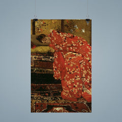 Girl in a Red Kimono by George Hendrik Breitner, 1893-95 poster 9