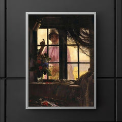 Girl Knocking on Fisherman's Window by Carl Heinrich Bloch, 1884 poster 5