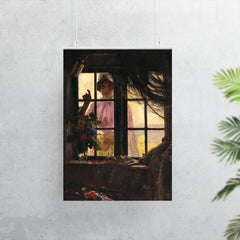 Girl Knocking on Fisherman's Window by Carl Heinrich Bloch, 1884 poster 7