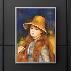 Girl with a Straw Hat by Renoir poster 5
