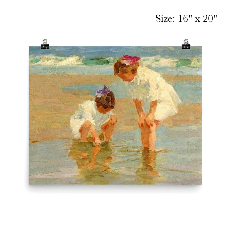 Girls Playing in Surf by Edward Henry Potthast poster 2