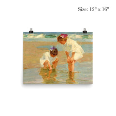 Girls Playing in Surf by Edward Henry Potthast poster 3