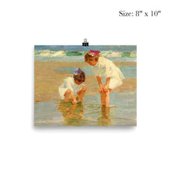 Girls Playing in Surf by Edward Henry Potthast poster 4