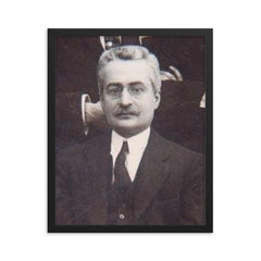 Giuseppe Moscati framed print on a plain backdrop in size 16"x20".