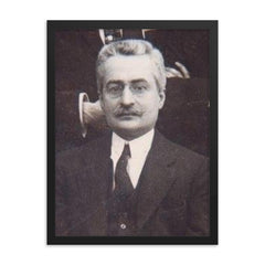 Giuseppe Moscati framed print on a plain backdrop in size 18"x24".