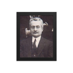 Giuseppe Moscati framed print on a plain backdrop in size 8"x10".