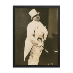 Gladys Bentley framed print on a plain backdrop in size 18"x24".