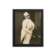 Gladys Bentley framed print on a plain backdrop in size 8"x10".