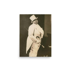 Gladys Bentley poster on a plain backdrop in size 12"x16".